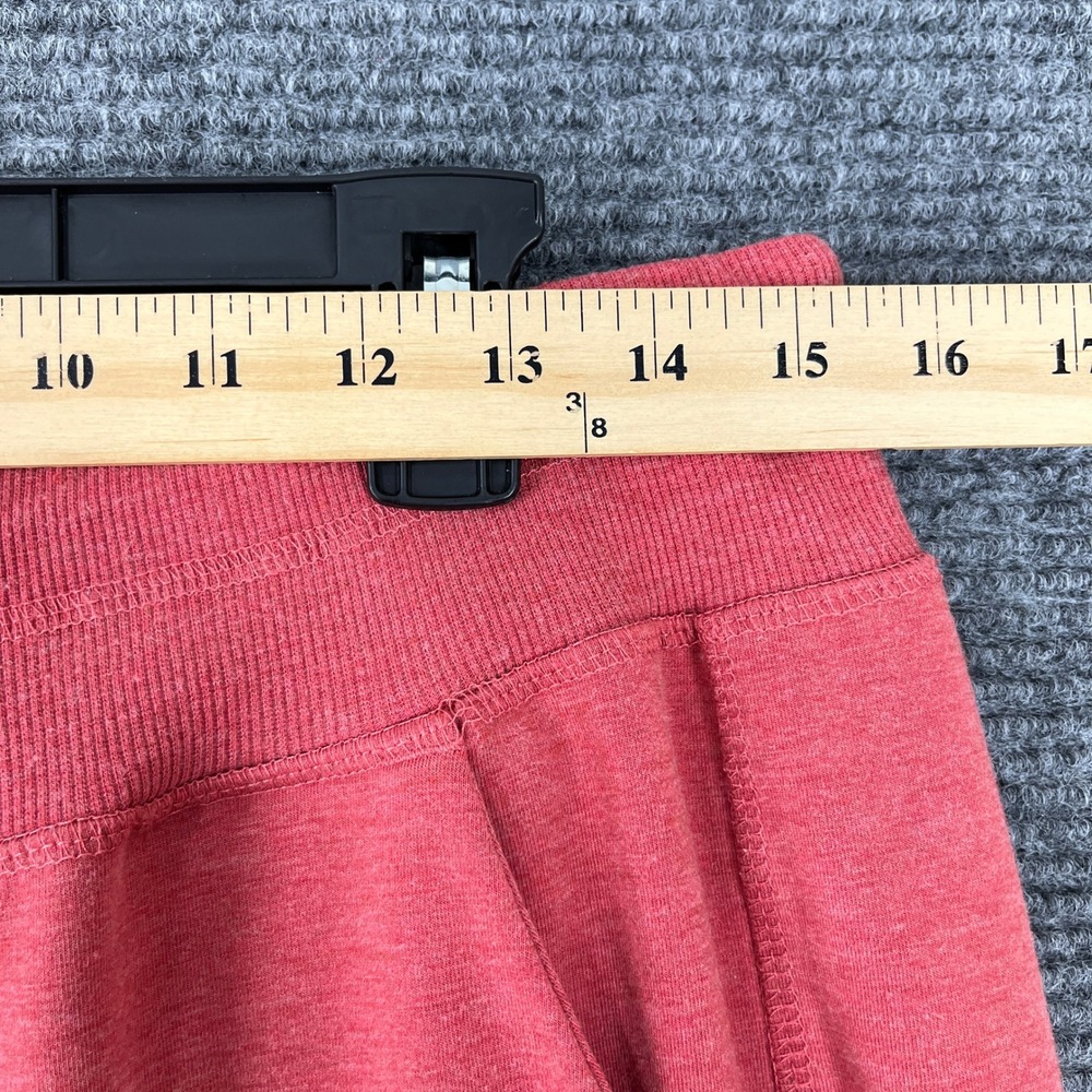 The Black Dog Jogger Sweatpants Women L Red Drawstring Fleece Casual Lounge Cozy - Picture 10 of 14